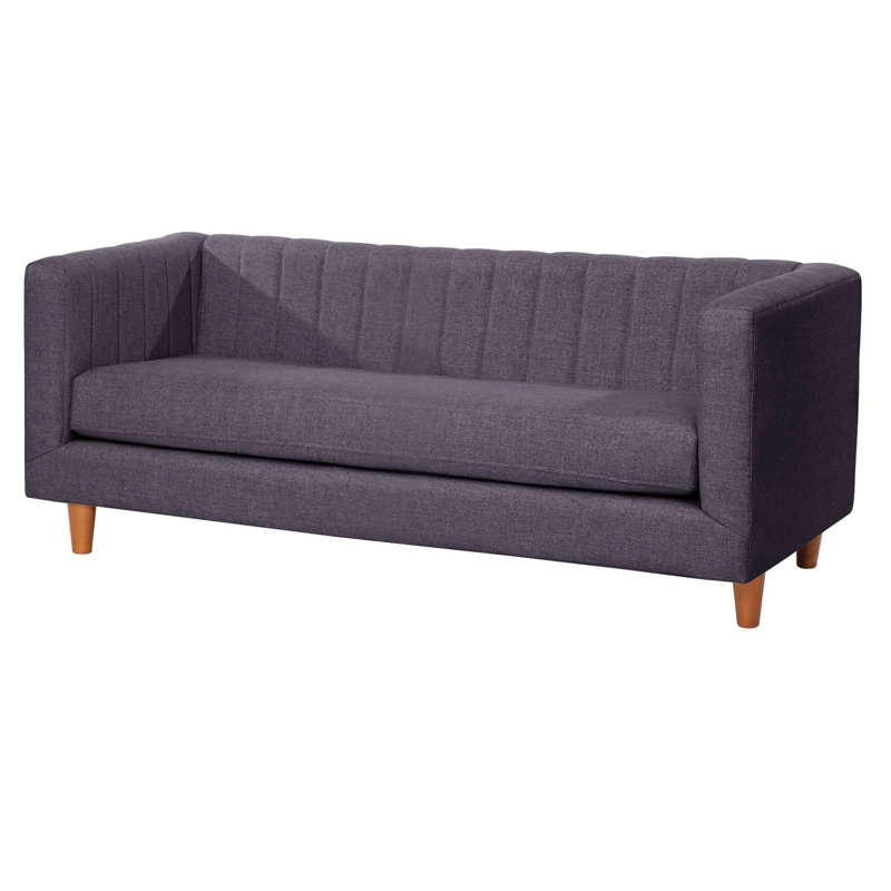 SOFA LATAM HOME SORRENTO 3 CUERPOS LINO GRIS OSCURO - 2