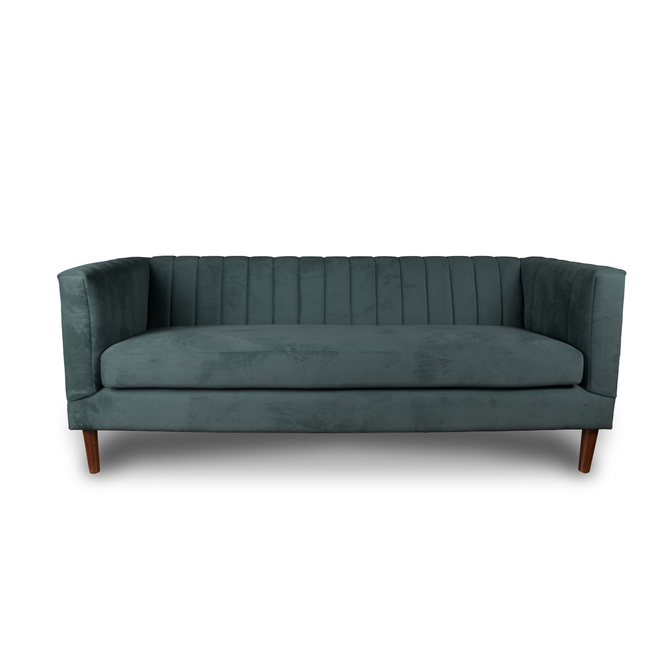 SOFA LATAM HOME SORRENTO 3 CUERPOS GRIS TELA VELVET VIVIAN - 1