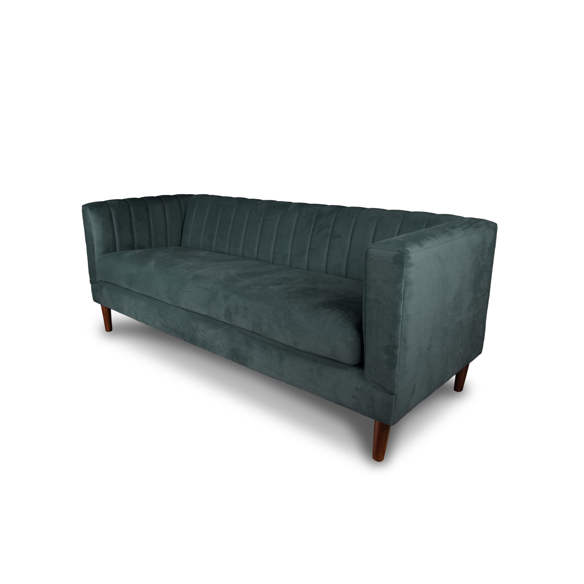 SOFA LATAM HOME SORRENTO 3 CUERPOS GRIS TELA VELVET VIVIAN - 2