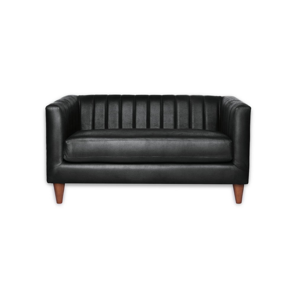SOFA LATAM HOME SORRENTO 2 CUERPOS CUERO KENTUCKY NEGRO - 1