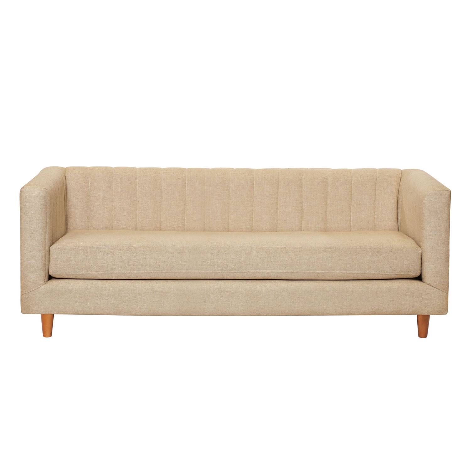 SOFA LATAM HOME SORRENTO 3 CUERPOS BEIGE LINO NATURAL - 1