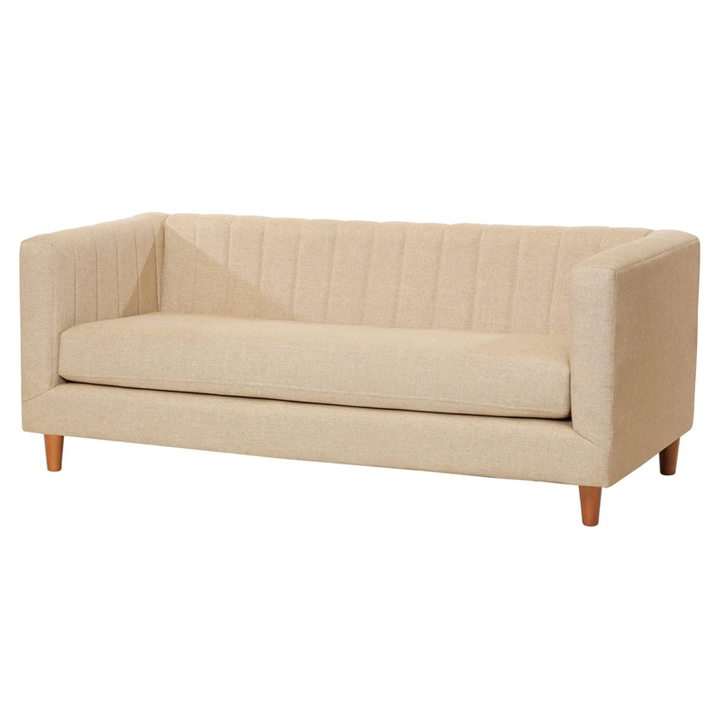 SOFA LATAM HOME SORRENTO 3 CUERPOS BEIGE LINO NATURAL - 2