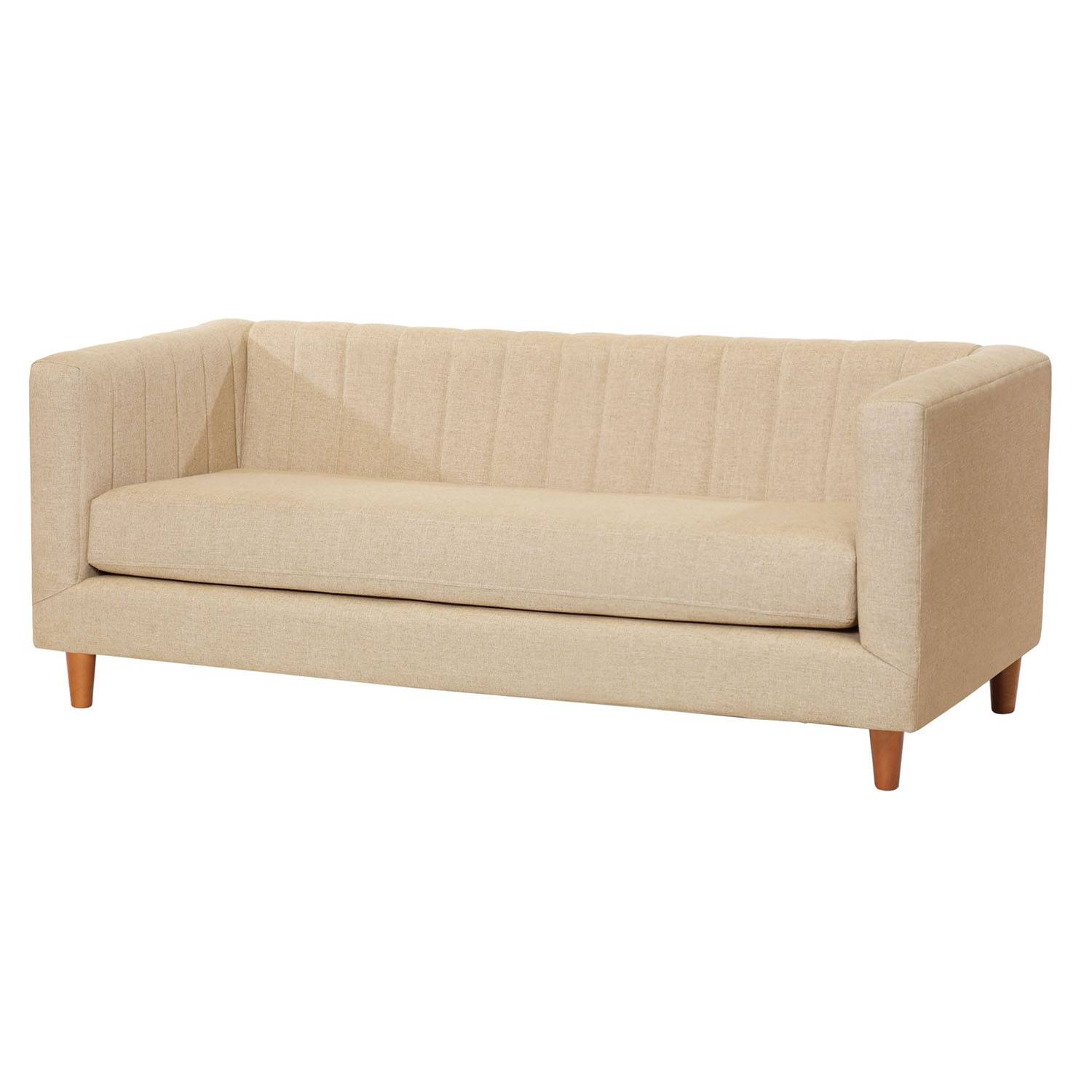 SOFA LATAM HOME SORRENTO 3 CUERPOS BEIGE LINO NATURAL - 2