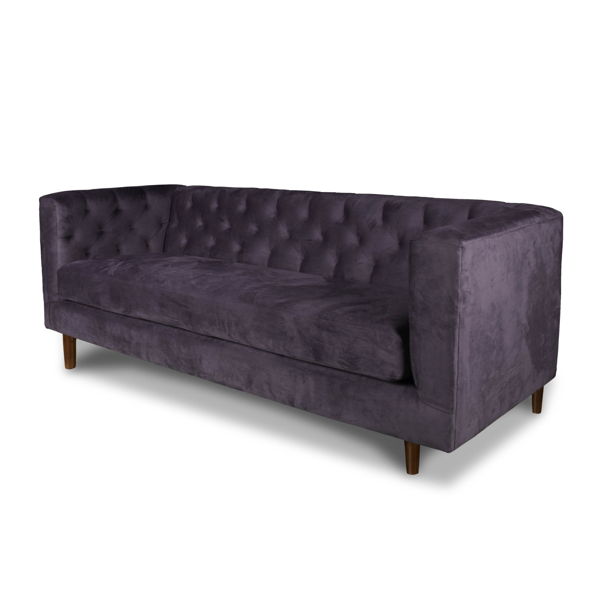 SOFA LATAM HOME BRESCIA 3 CUERPOS LILA TELA VELVET VIVIAN - 2