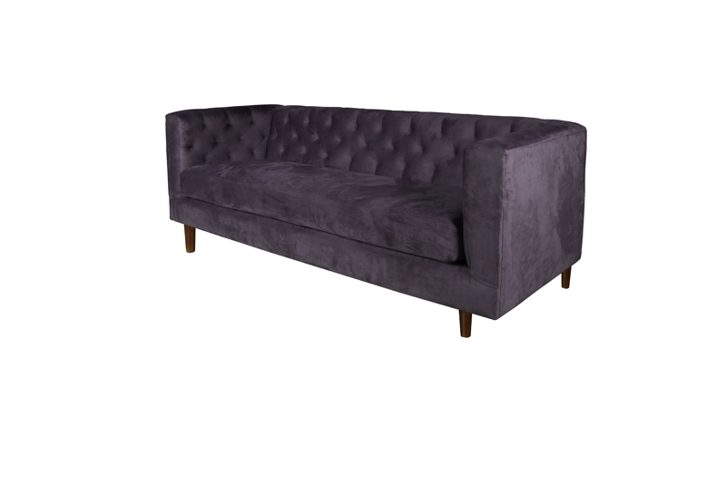 SOFA LATAM HOME BRESCIA 3 CUERPOS LILA TELA VELVET VIVIAN - 4