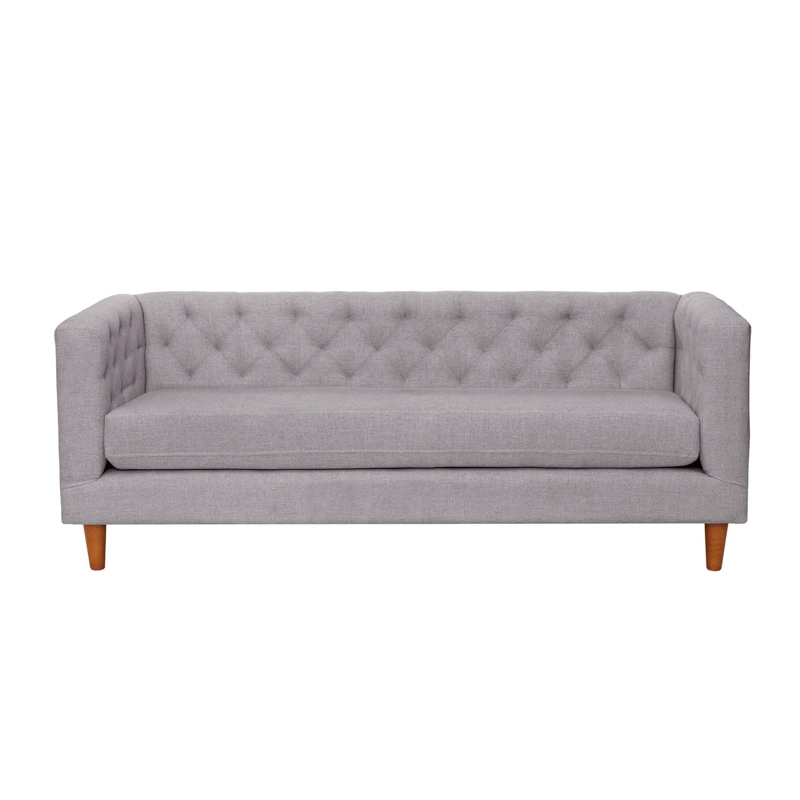 SOFA LATAM HOME BRESCIA 3 CUERPOS LINO GRIS CLARO - 1