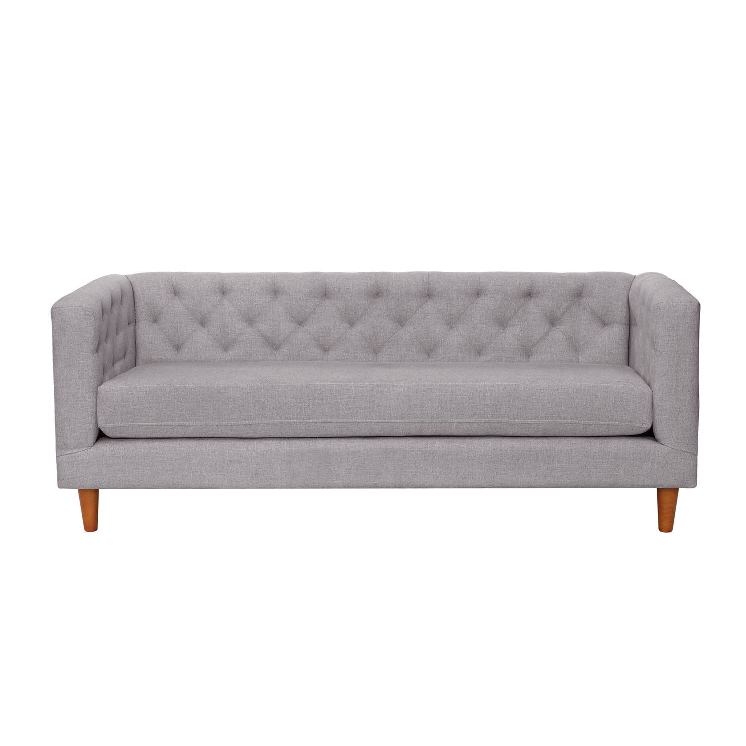 SOFA LATAM HOME BRESCIA 3 CUERPOS LINO GRIS CLARO - 1