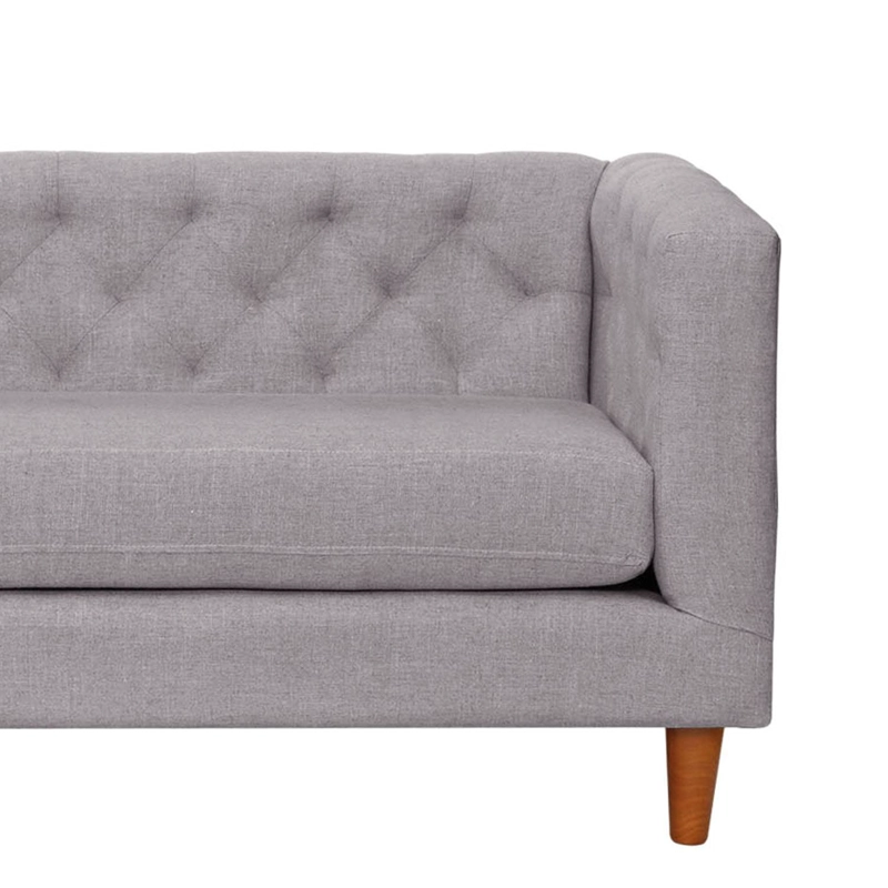 SOFA LATAM HOME BRESCIA 3 CUERPOS LINO GRIS CLARO - 3