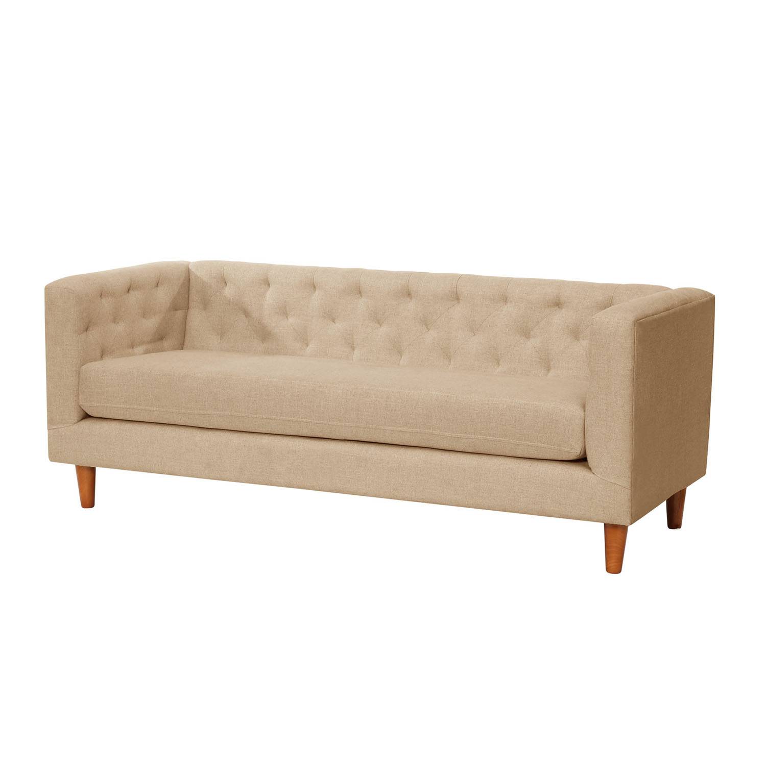 SOFA LATAM HOME BRESCIA 3 CUERPOS LINO BEIGE NATURAL - 2