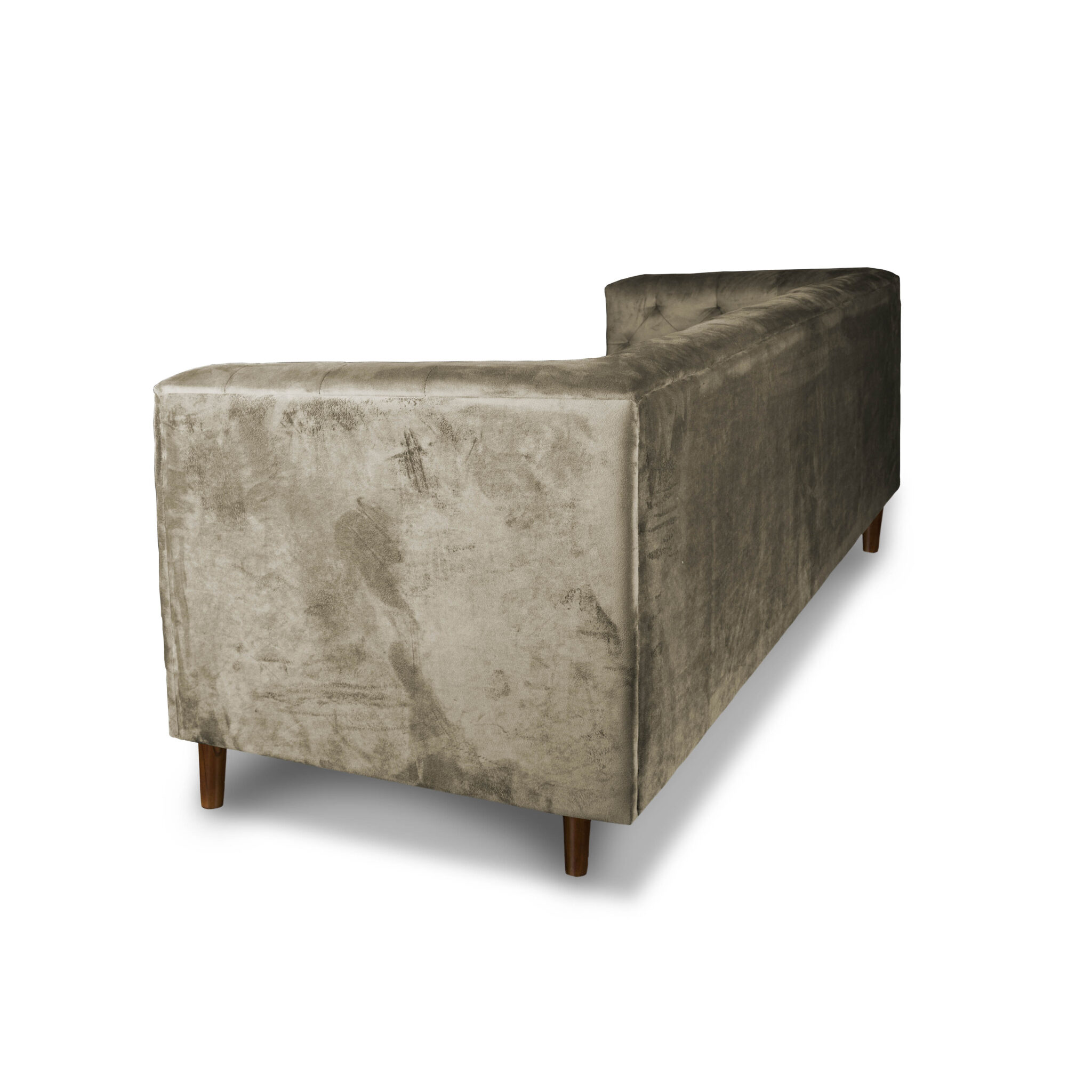 SOFA LATAM HOME BRESCIA 3 CUERPOS CAFÉ TELA VELVET VIVIAN - 3