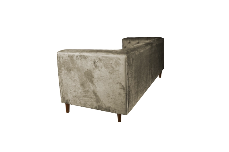 SOFA LATAM HOME BRESCIA 3 CUERPOS CAFÉ TELA VELVET VIVIAN - 5