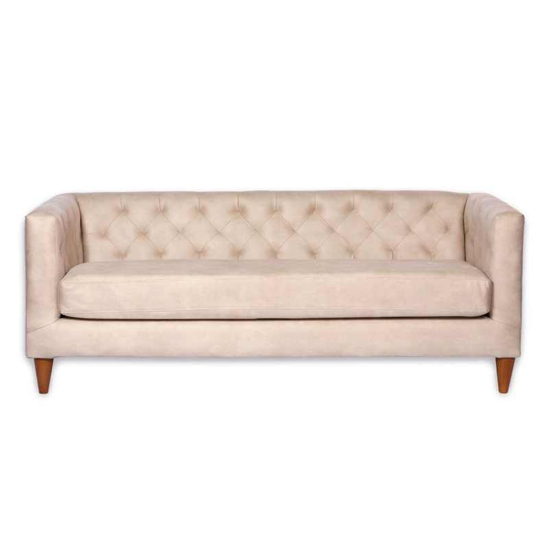 SOFA LATAM HOME BRESCIA 3 CUERPOS CUERO KENTUCKY BEIGE - 2