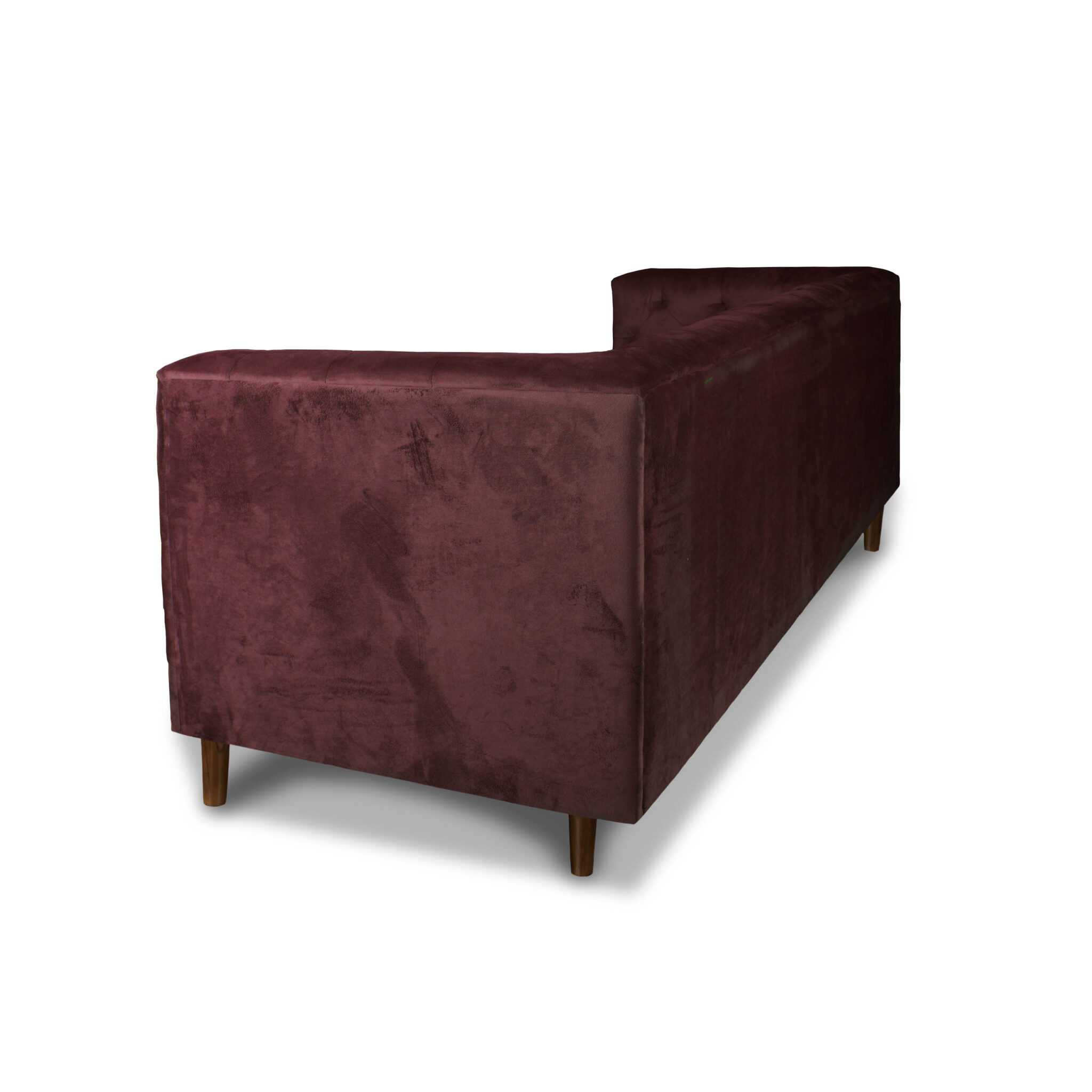 SOFA LATAM HOME BRESCIA 3 CUERPOS BURDEO TELA VELVET VIVIAN - 3