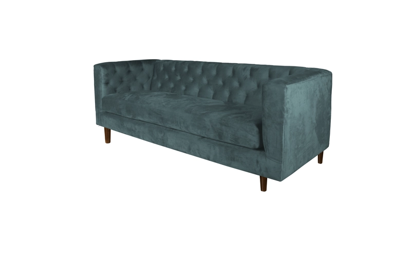 SOFA LATAM HOME BRESCIA 3 CUERPOS VERDE TELA VELVET VIVIAN - 4