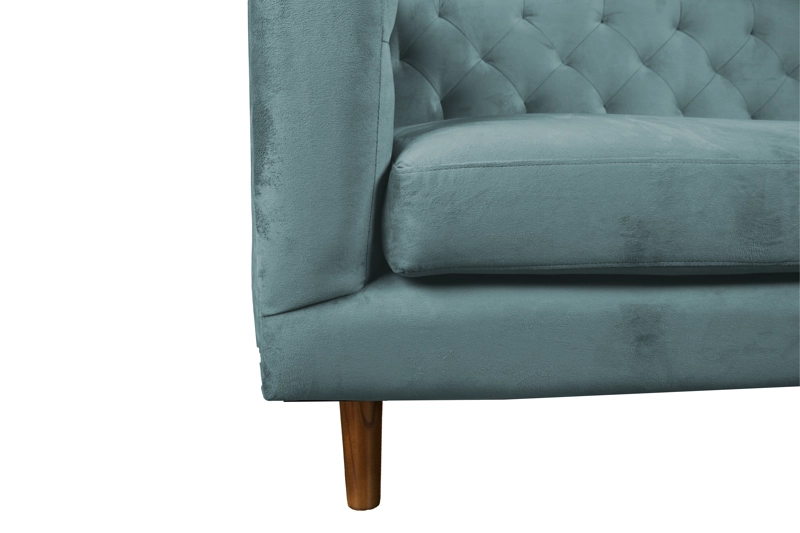 SOFA LATAM HOME BRESCIA 3 CUERPOS VERDE TELA VELVET VIVIAN - 5