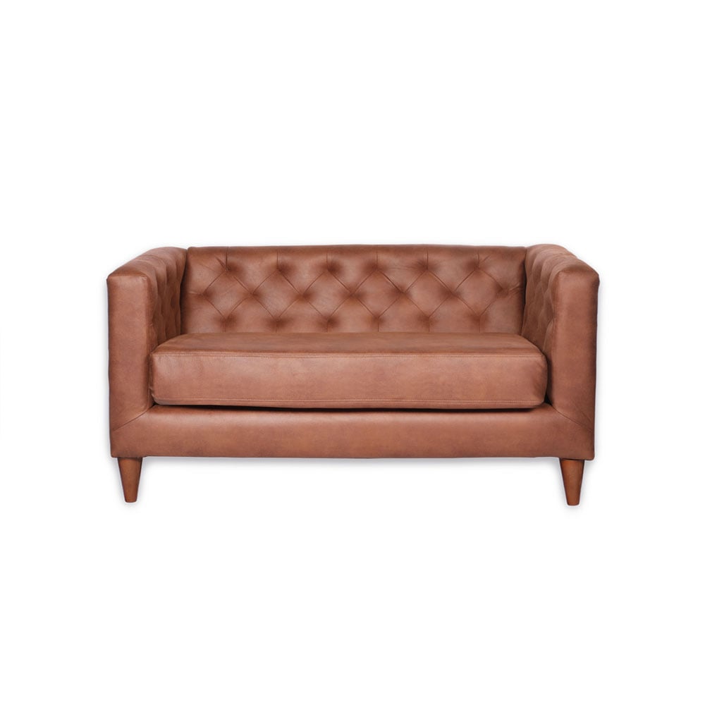 SOFA LATAM HOME BRESCIA 2 CUERPOS CUERO KENTUCKY TABACO - 1