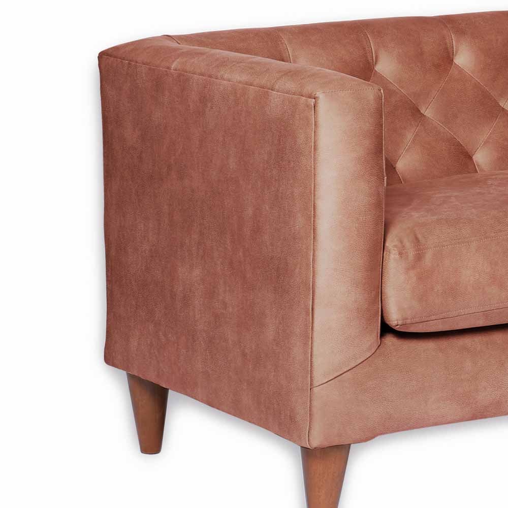SOFA LATAM HOME BRESCIA 2 CUERPOS CUERO KENTUCKY TABACO - 3
