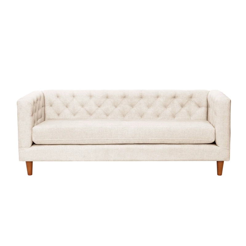 SOFA BRESCIA 3C LINO EN COLOR BLANCO - 1