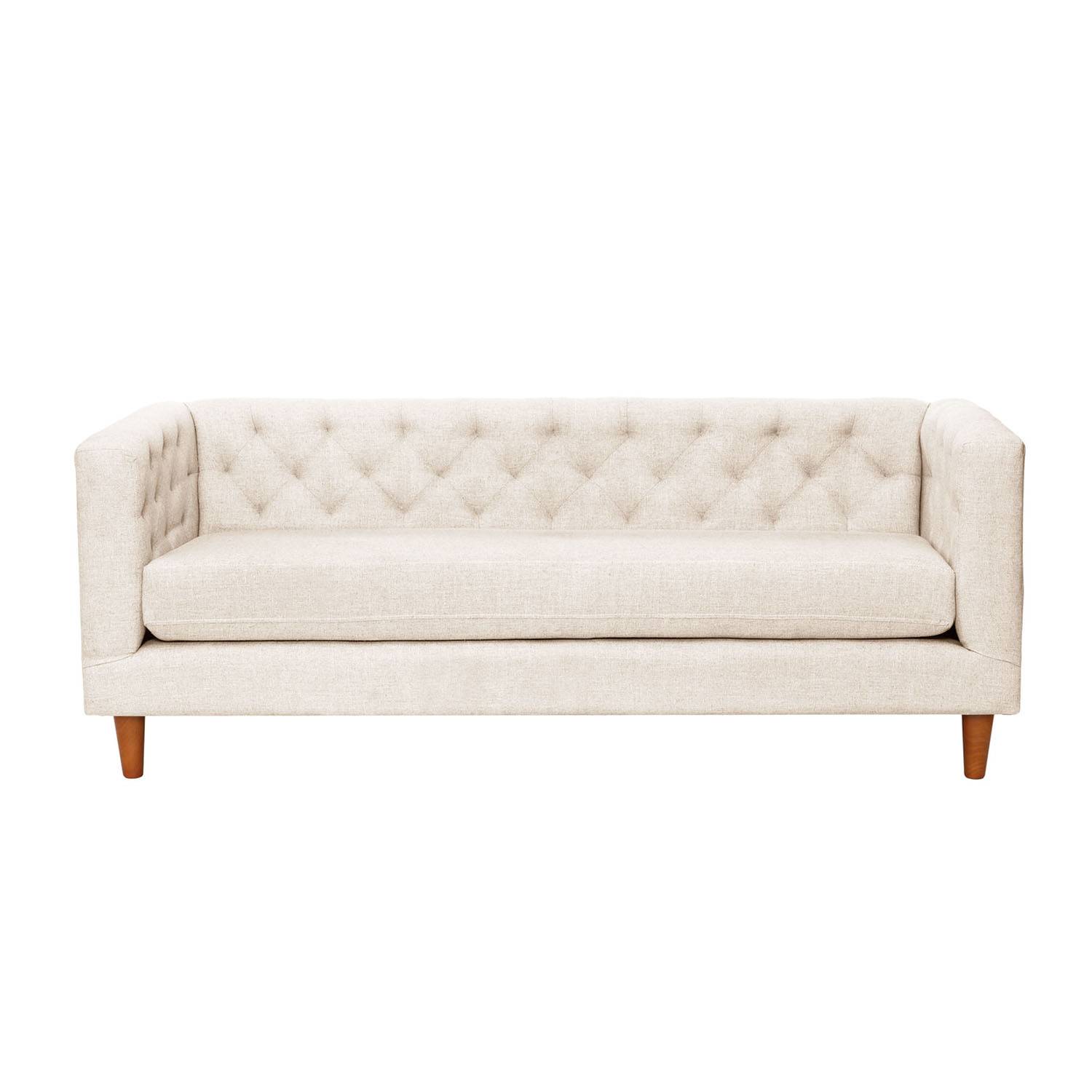 SOFA BRESCIA 3C LINO EN COLOR BLANCO - 1