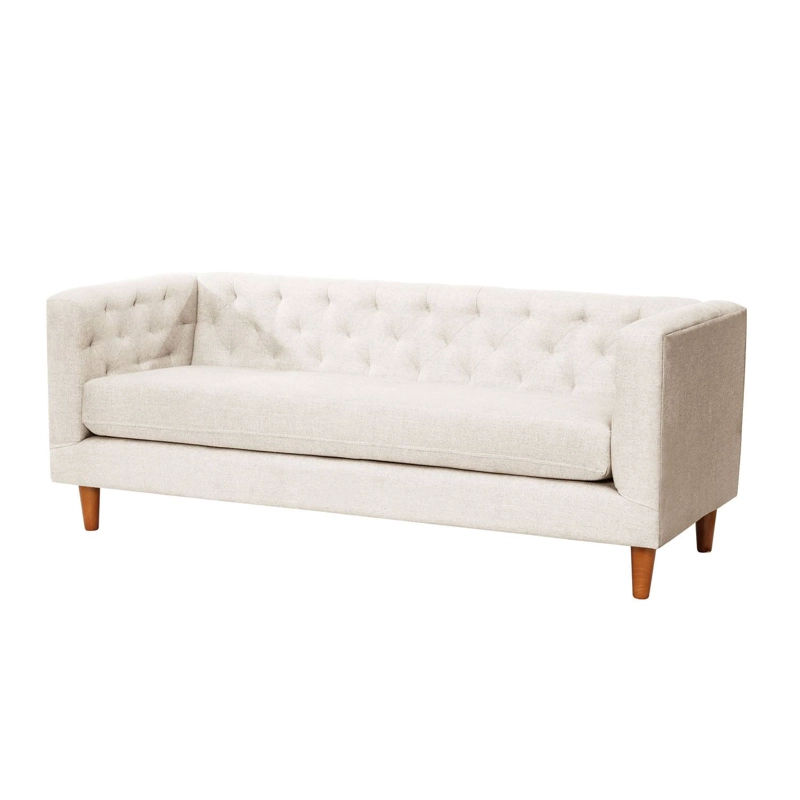 SOFA BRESCIA 3C LINO EN COLOR BLANCO - 2