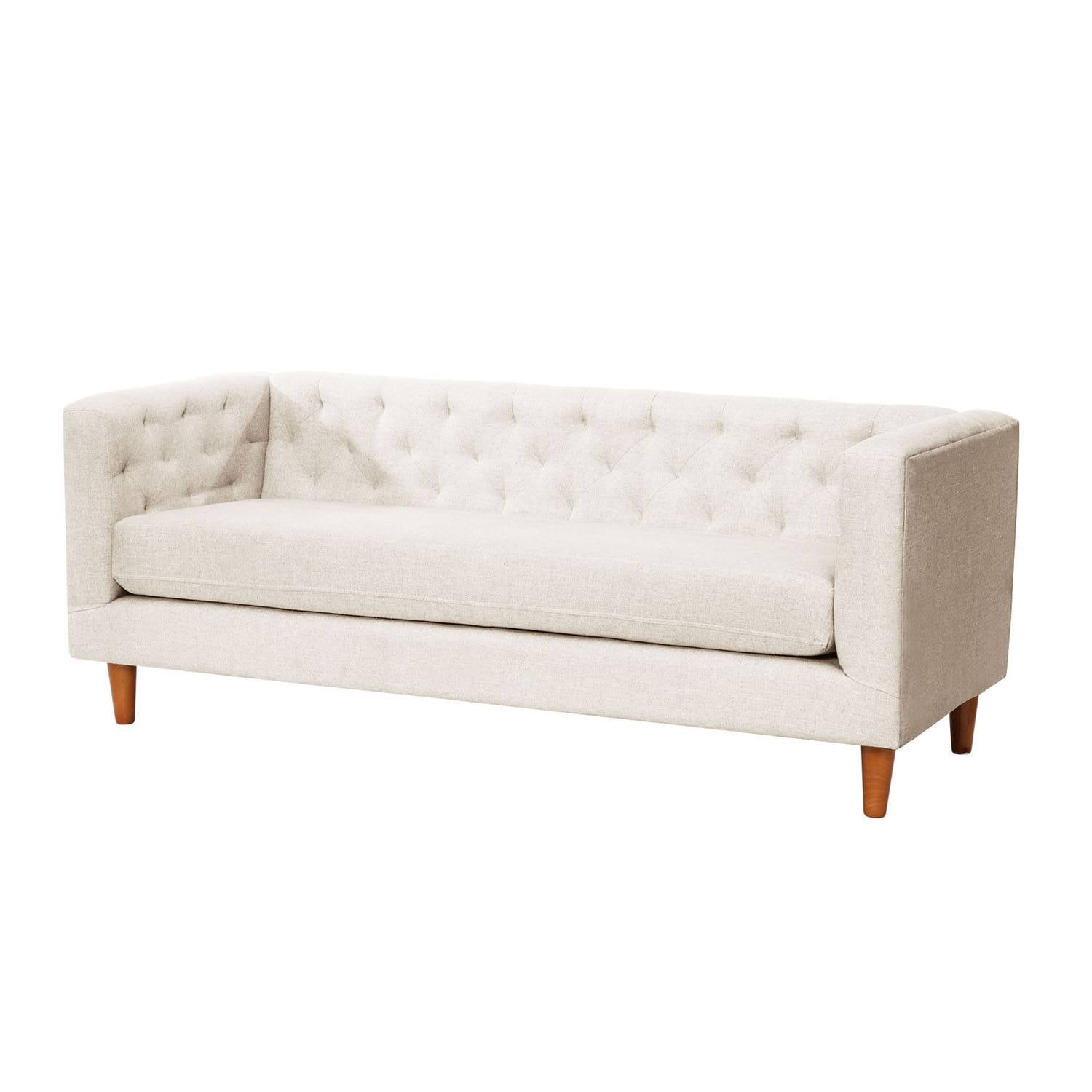 SOFA BRESCIA 3C LINO EN COLOR BLANCO - 2