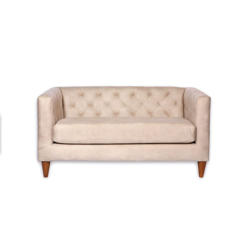SOFA LATAM HOME BRESCIA 2 CUERPOS CUERO KENTUCKY BEIGE - 1