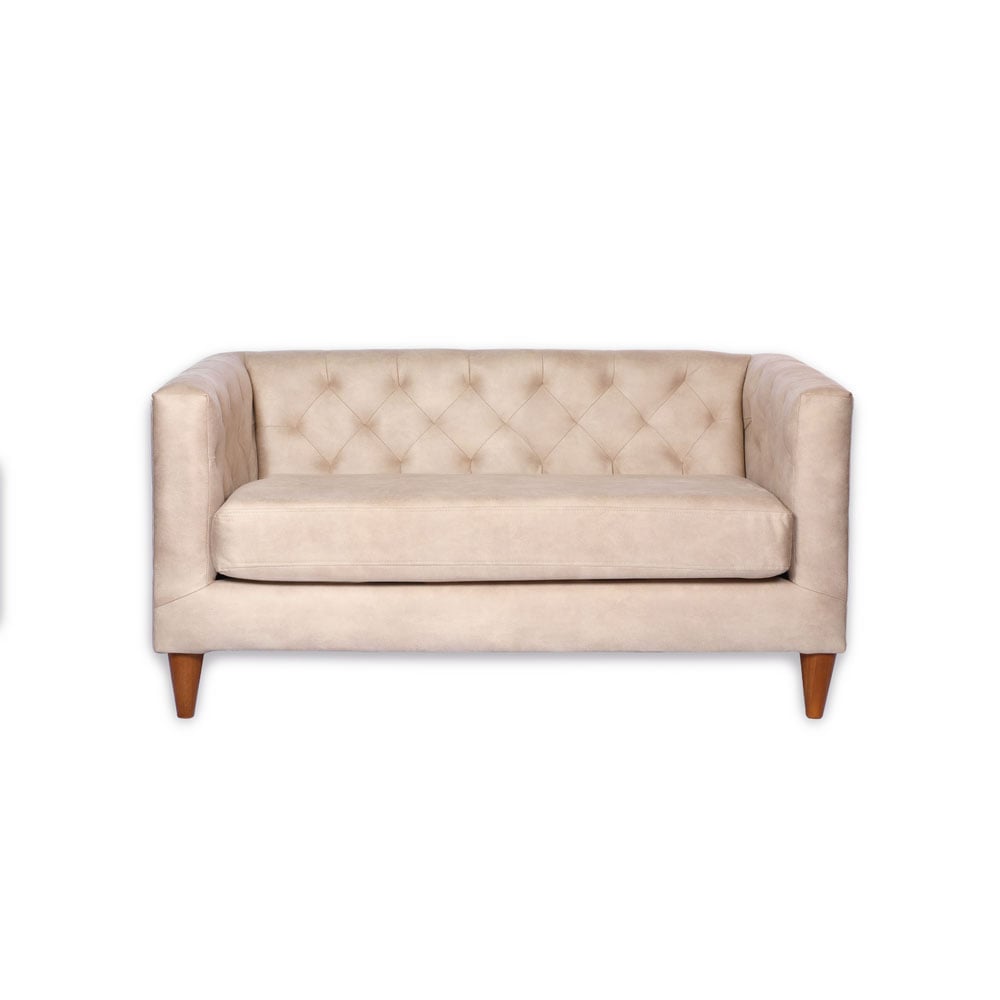 SOFA LATAM HOME BRESCIA 2 CUERPOS CUERO KENTUCKY BEIGE - 1