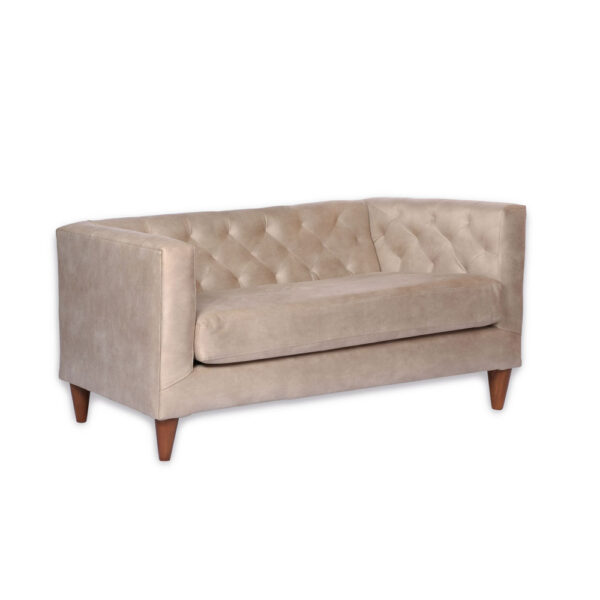 SOFA LATAM HOME BRESCIA 2 CUERPOS CUERO KENTUCKY BEIGE - 2