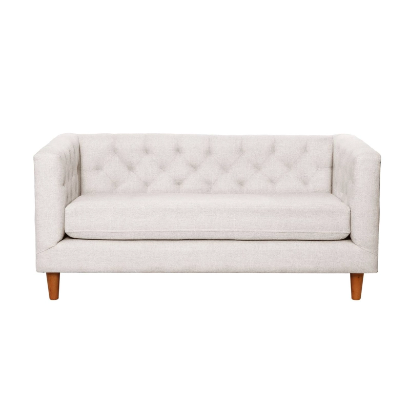 SOFA BRESCIA 2C LINO EN COLOR BLANCO - 1