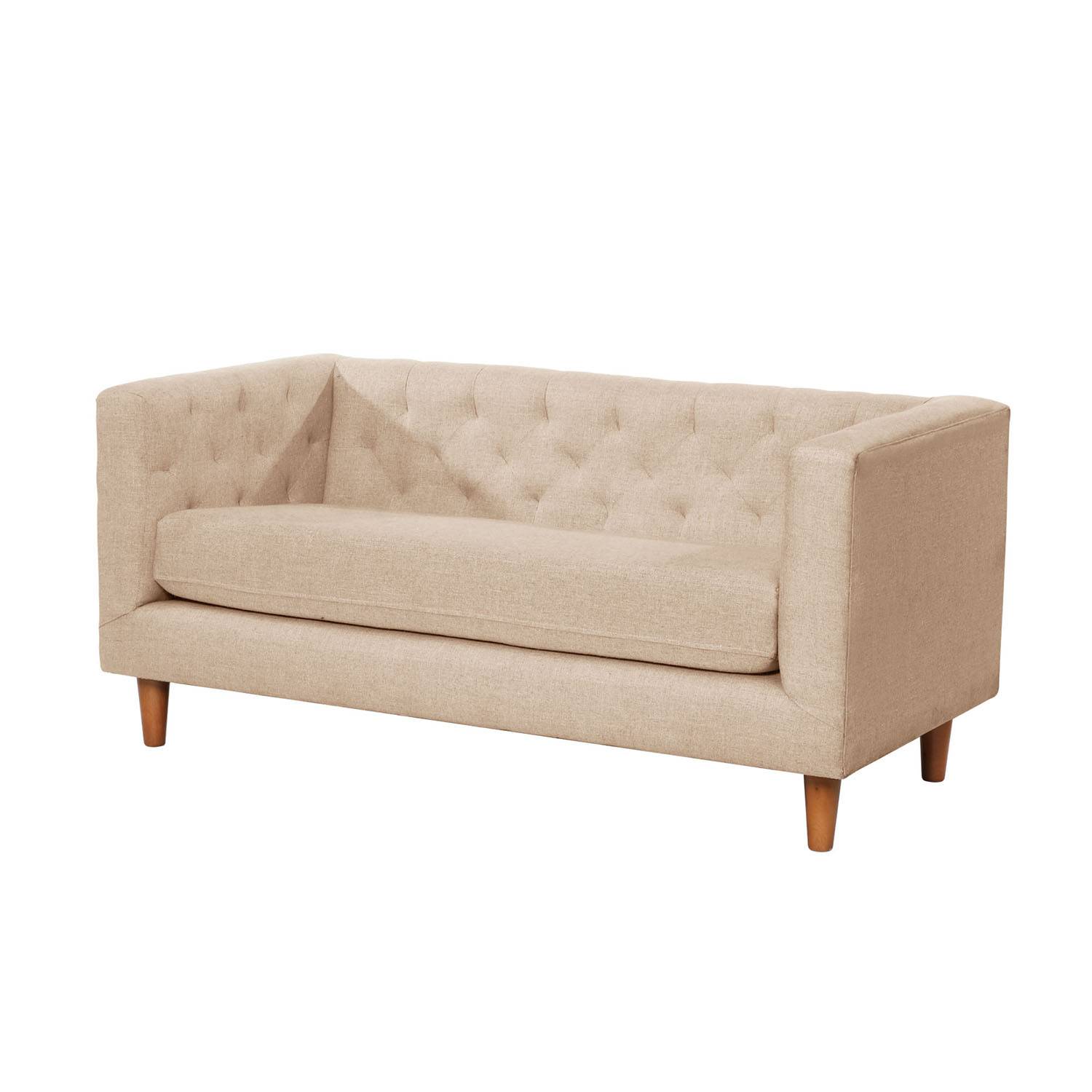 SOFA LATAM HOME BRESCIA 2 CUERPOS LINO NATURAL - 2