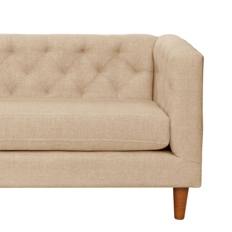 SOFA LATAM HOME BRESCIA 2 CUERPOS LINO NATURAL - 3