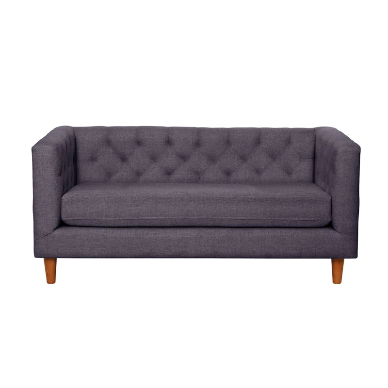 SOFA LATAM HOME BRESCIA 2 CUERPOS LINO GRIS OSCURO - 1
