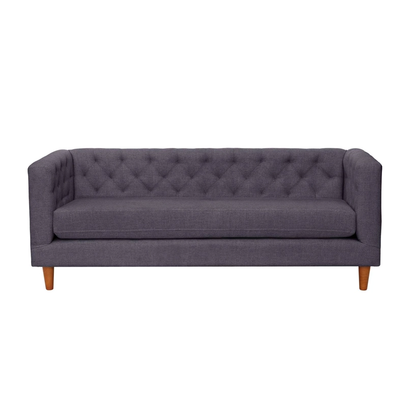 SOFA LATAM HOME BRESCIA 3 CUERPOS LINO GRIS OSCURO - 1