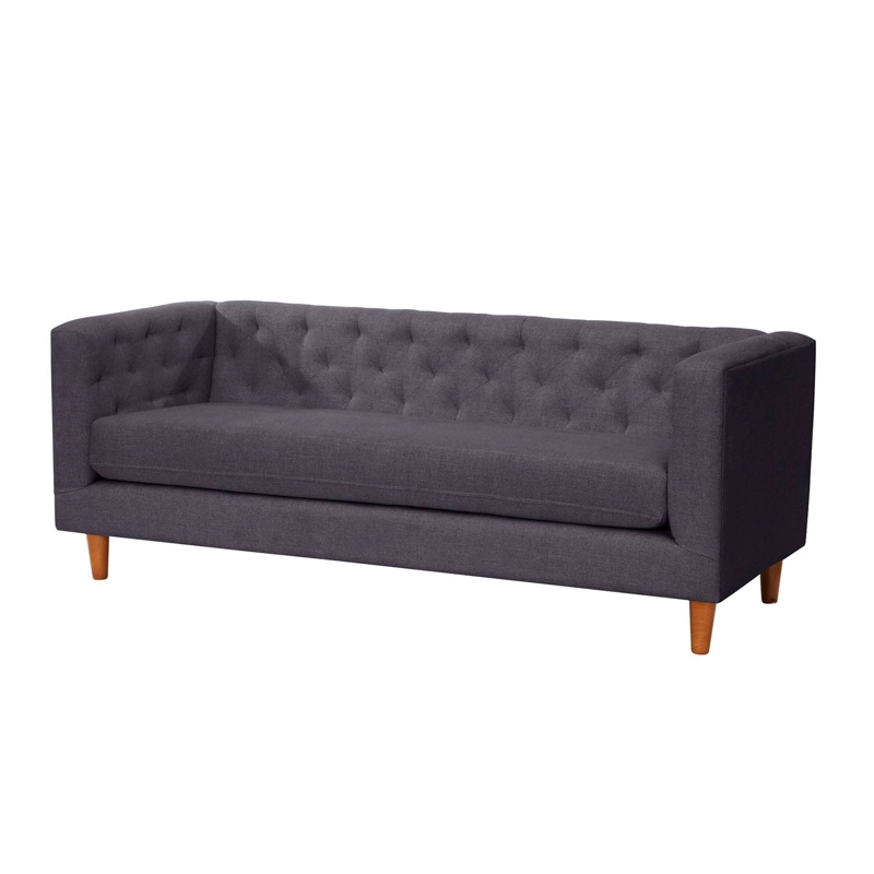 SOFA LATAM HOME BRESCIA 3 CUERPOS LINO GRIS OSCURO - 2