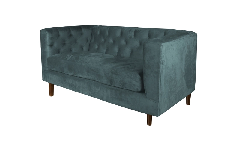 SOFA LATAM HOME BRESCIA 2 CUERPOS VERDE TELA VELVET VIVIAN - 4