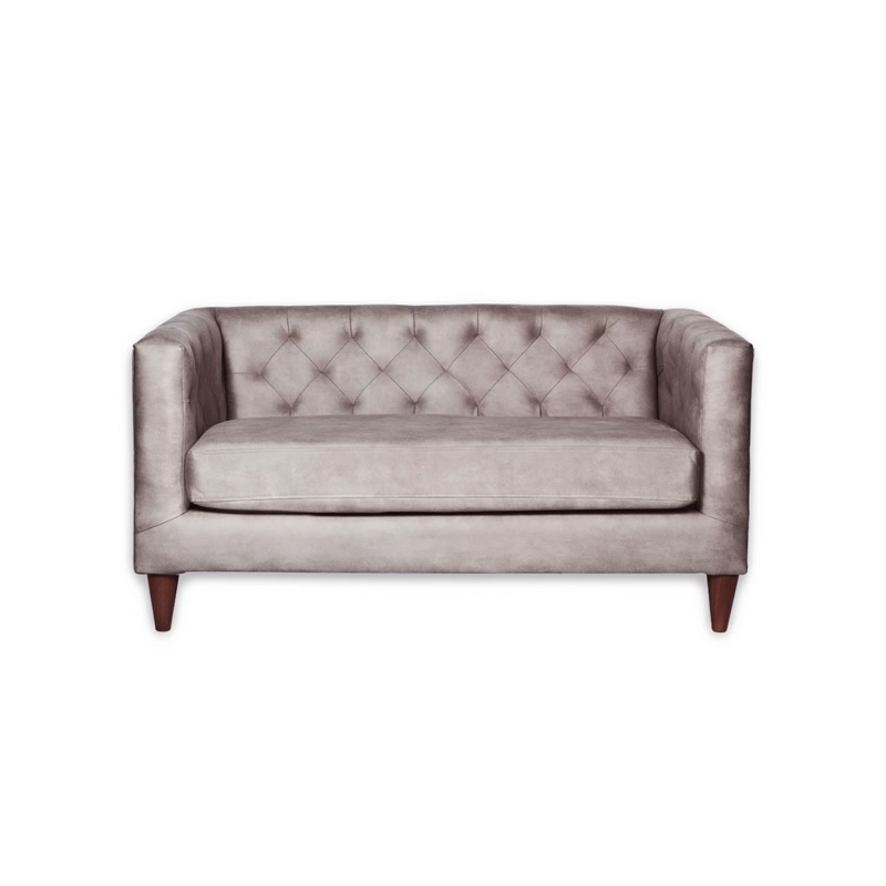 SOFA LATAM HOME BRESCIA 2 CUERPOS CUERO KENTUCKY GRIS - 1