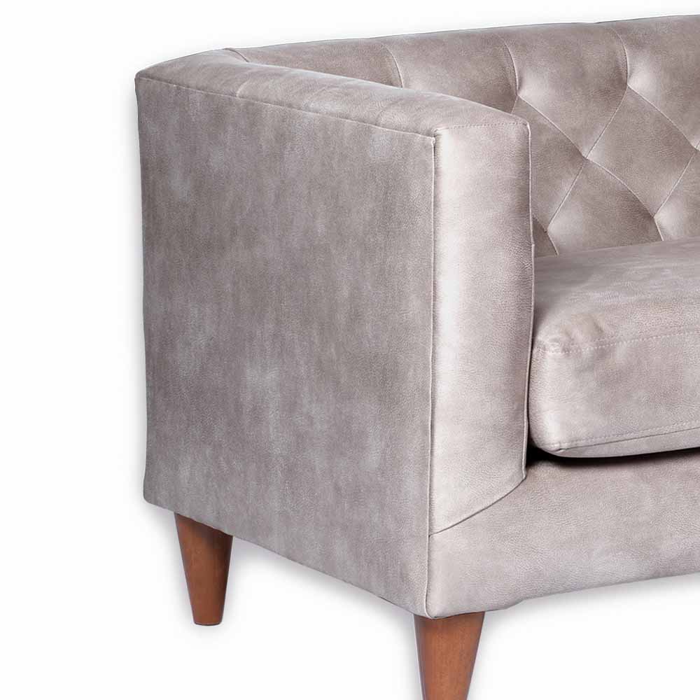 SOFA LATAM HOME BRESCIA 2 CUERPOS CUERO KENTUCKY GRIS - 3