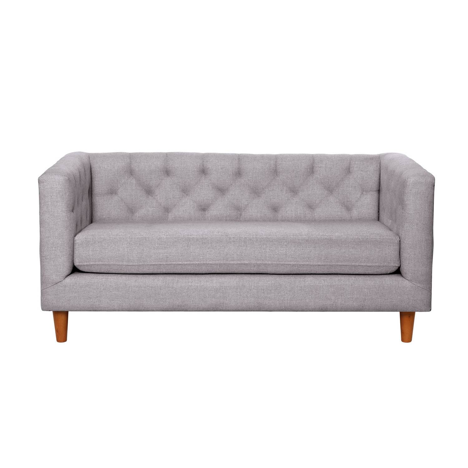 SOFA LATAM HOME BRESCIA 2 CUERPOS LINO GRIS CLARO - 1