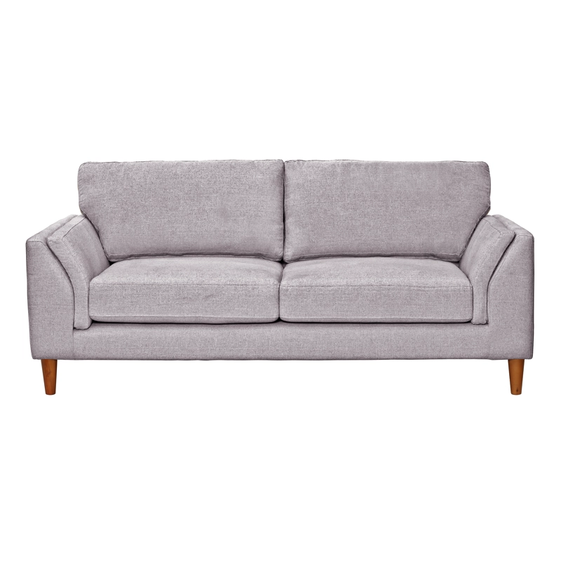 SOFA LATAM HOME MILAN 3 CUERPOS LINO GRIS CLARO CON RESORTES POCKET - 3