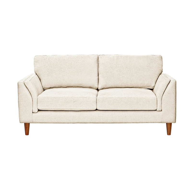 SOFA LATAM HOME MILAN 2 CUERPOS LINO BLANCO CON RESORTES POCKET - 3