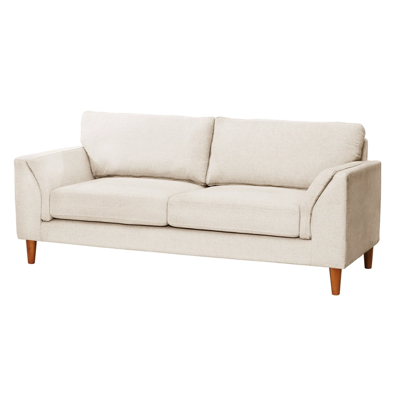 SOFA LATAM HOME MILAN 3 CUERPOS LINO BLANCO CON RESORTES POCKET - 2