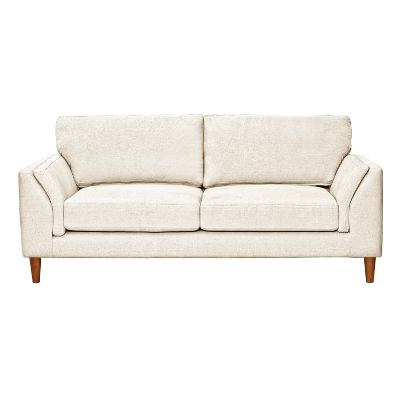 SOFA LATAM HOME MILAN 3 CUERPOS LINO BLANCO CON RESORTES POCKET - 3