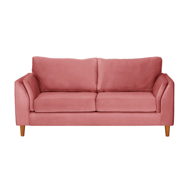 SOFA LATAM HOME MILAN 2 CUERPOS PALO ROSA TELA VELVET CON RESORTES POCKET - 3