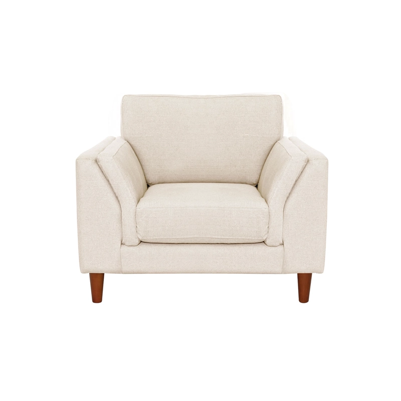 SOFA LATAM HOME MILAN 1 CUERPO LINO BLANCO CON RESORTES POCKET - 1