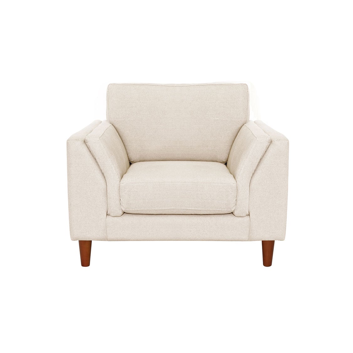 SOFA LATAM HOME MILAN 1 CUERPO LINO BLANCO CON RESORTES POCKET - 1