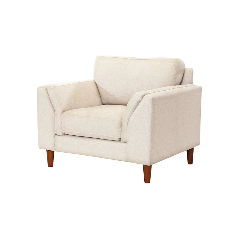 SOFA LATAM HOME MILAN 1 CUERPO LINO BLANCO CON RESORTES POCKET - 2