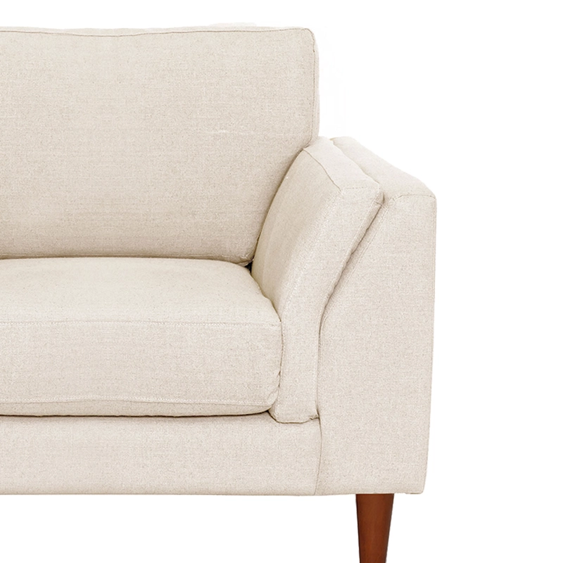SOFA LATAM HOME MILAN 1 CUERPO LINO BLANCO CON RESORTES POCKET - 3