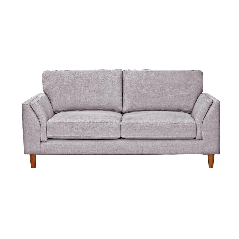 SOFA LATAM HOME MILAN 2 CUERPOS LINO GRIS CLARO CON RESORTES POCKET - 3