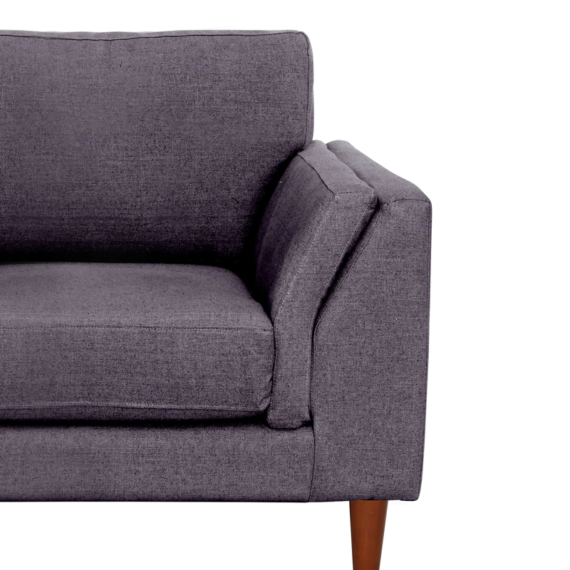 SOFA LATAM HOME MILAN 1 CUERPO LINO GRIS OSCURO CON RESORTES POCKET - 3