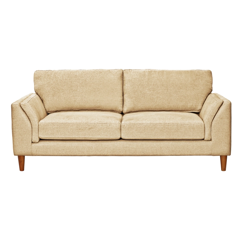 SOFA LATAM HOME MILAN 3 CUERPOS LINO BEIGE CON RESORTES POCKET NATURAL - 3